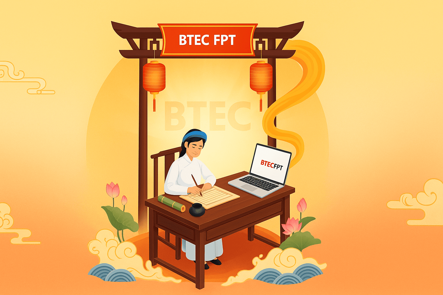 Trường thi xưa lồng ghép công nghệ